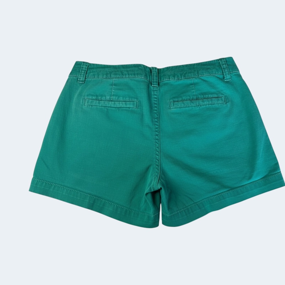 Elle Teal Green Chino Shorts Size 4 Preppy Coastal Aesthetic Summer Casual - Picture 2 of 7